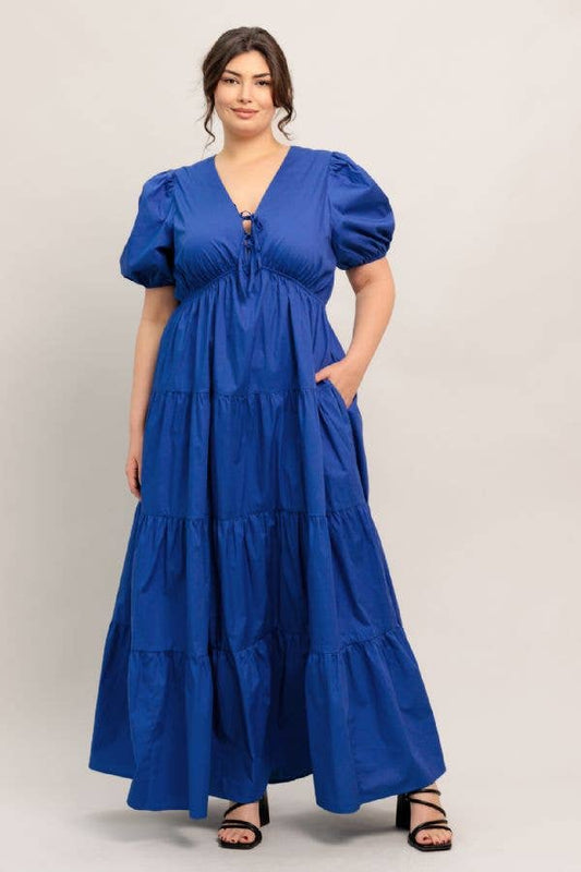 Blue Magnolia Maxi - Curvy