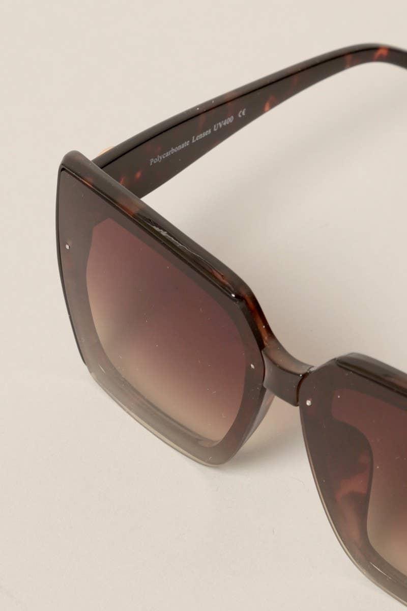 Tinted Lenses Square Sunglasses for Women