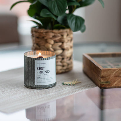 Woodlands Rustic Vintage Farmhouse Wood Wick Candle