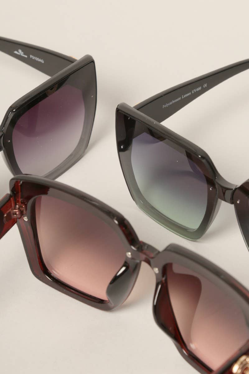Tinted Lenses Square Sunglasses for Women