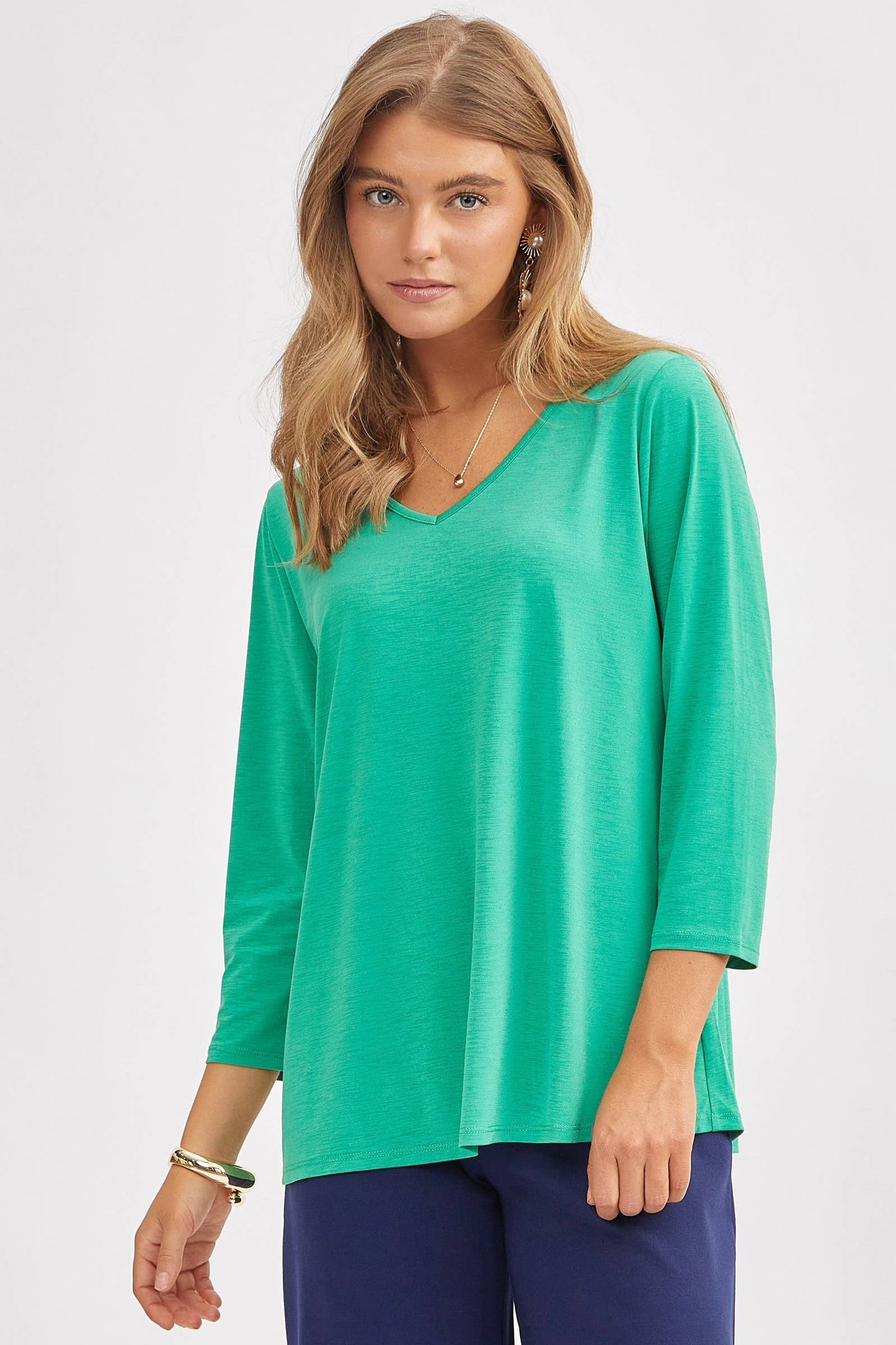 Classic Wrinkle-Free V-Neck Top SD-VNECK