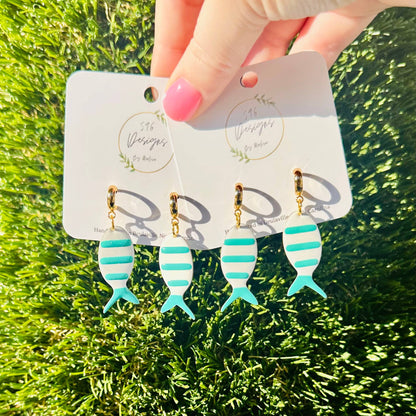 Huggie Fish Earrings