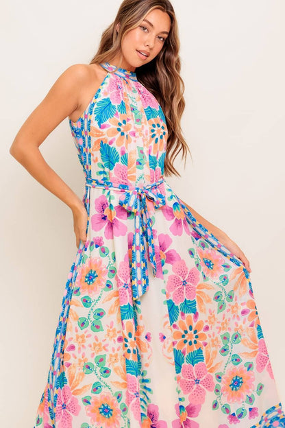 A printed woven maxi dress - ID22336