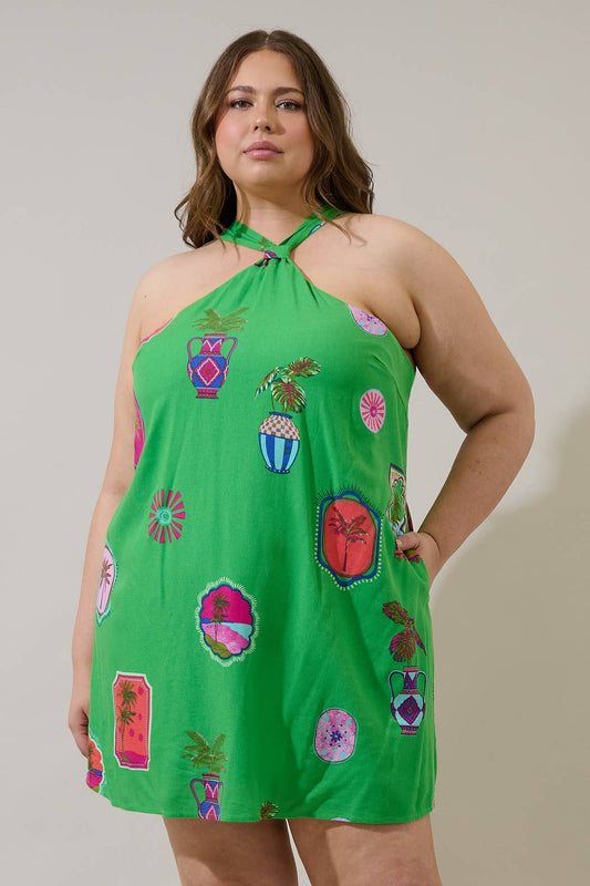 Postcard Pop Dress - Curvy