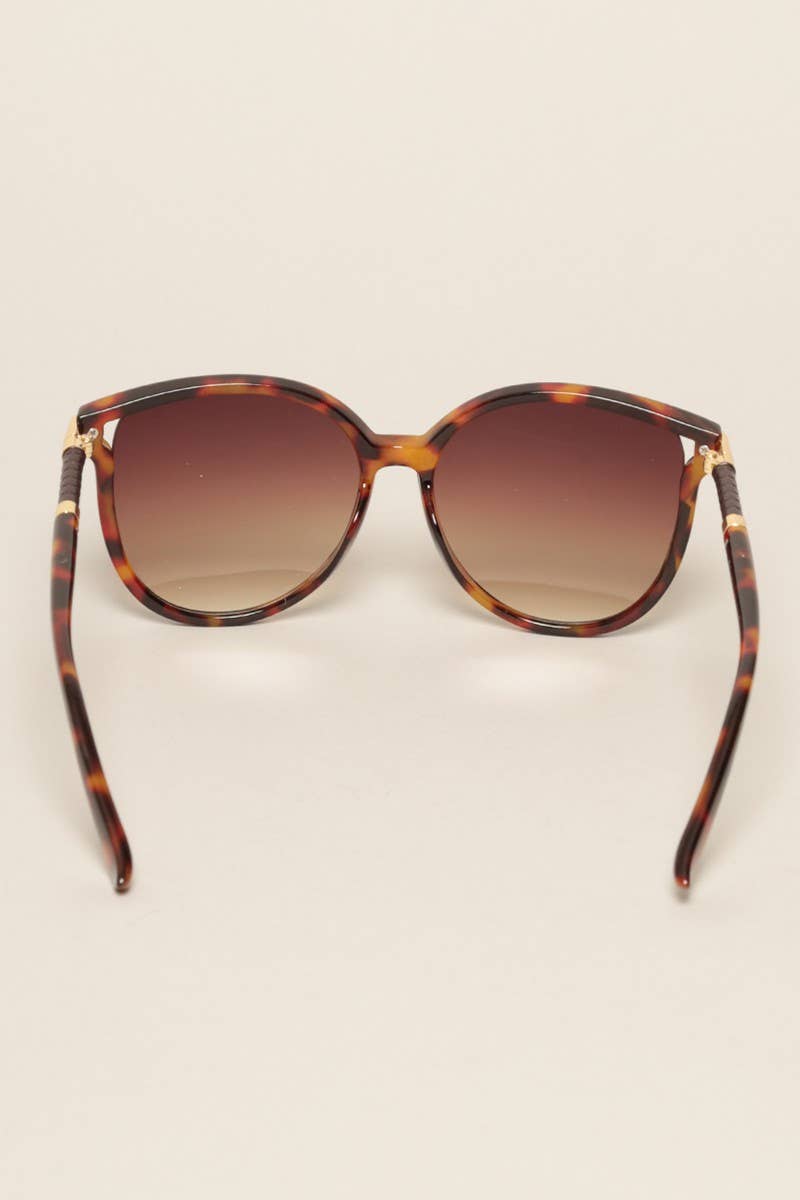 Women's Round Temples Gradient Sunglasses