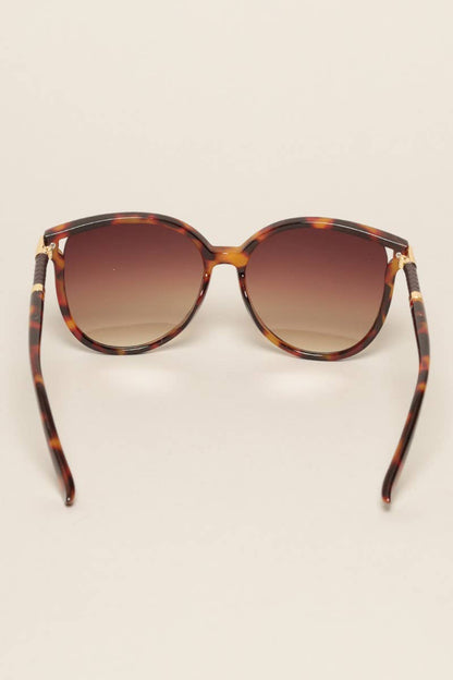 Women's Round Temples Gradient Sunglasses