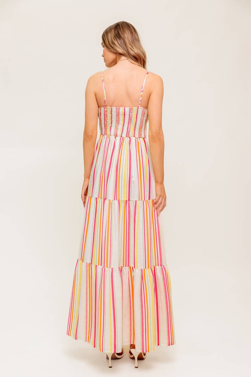 A printed woven maxi dress