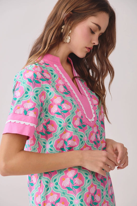 Harbor Bloom Shift Dress