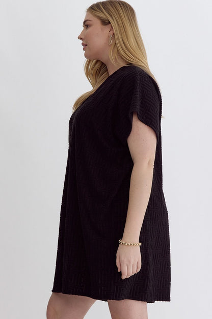 Tide Textured Dress - Curvy