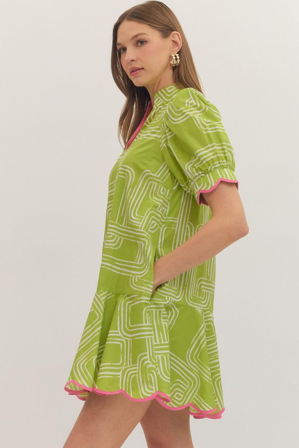 Lime Line Dress