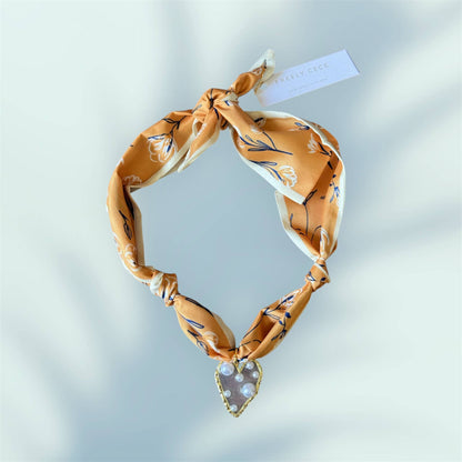 Trendy Scarf Charm Necklace 
