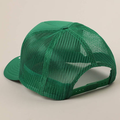 Pretty Girls Love Boys With Boats Text Print Mesh Back Cap