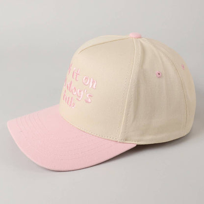 Put it on my dog's tab Two Tone Trucker Hat: MINT / ONE SIZE