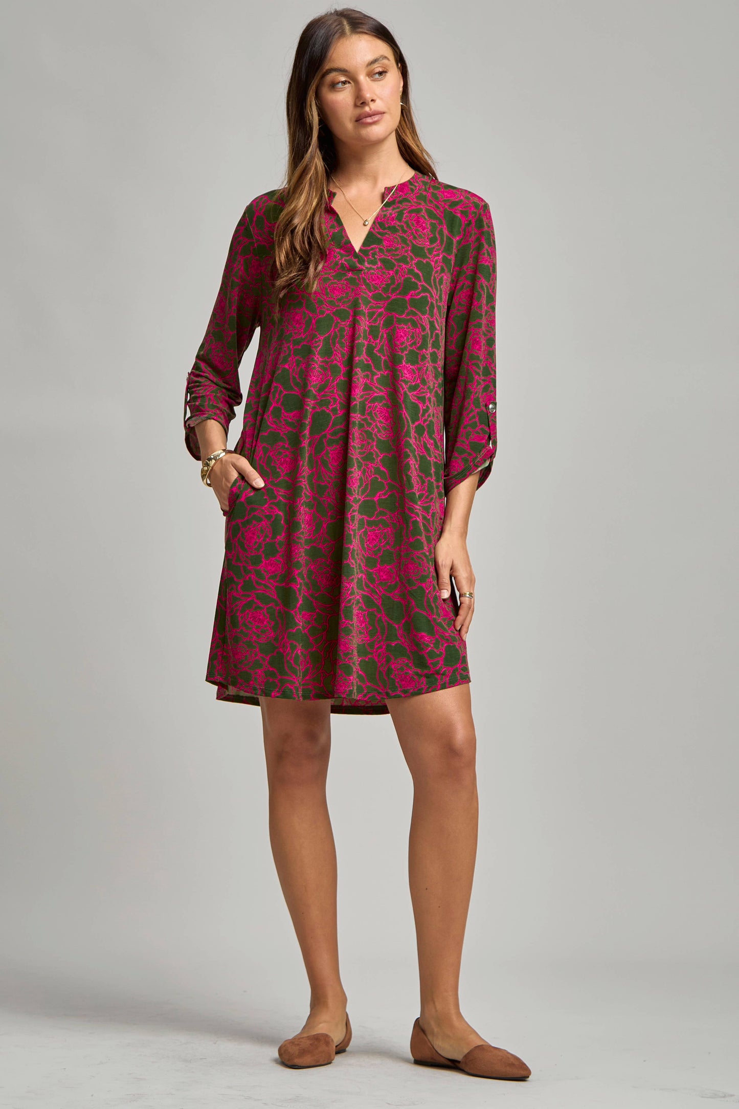 A Line Dress w/ Pockets