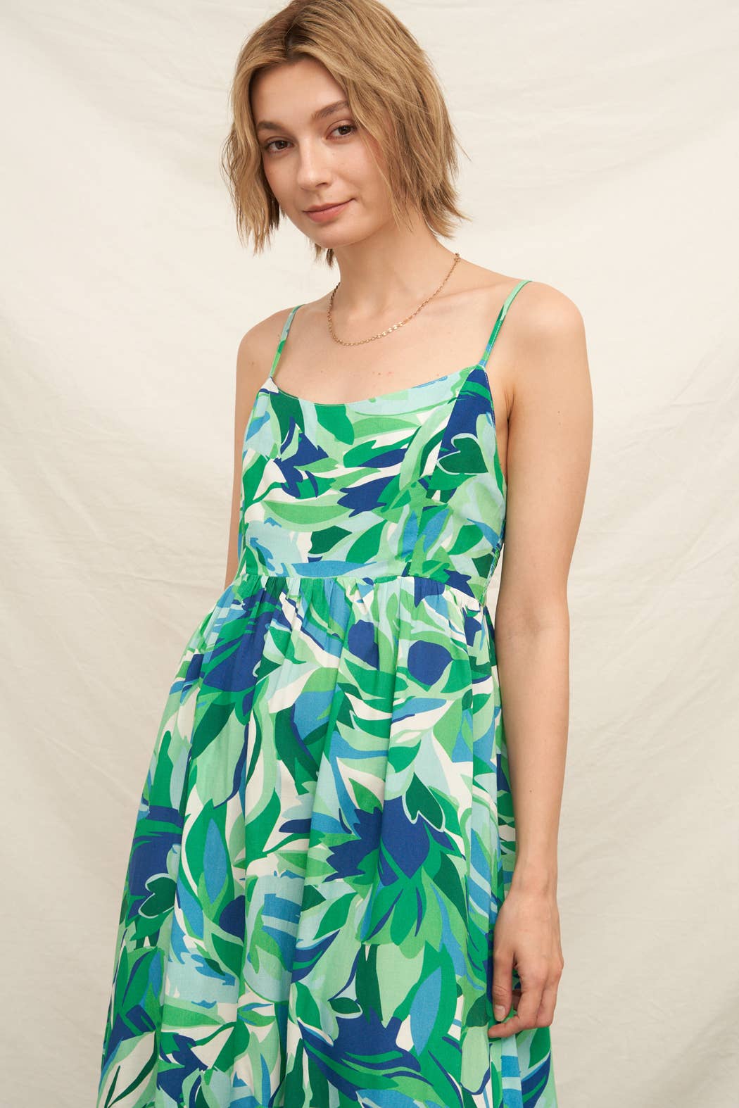 Printed Sleeveless Maxi Dress