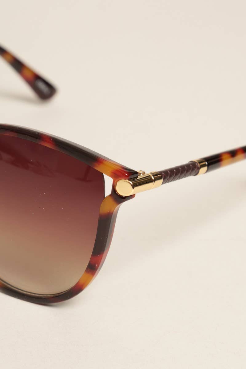 Women's Round Temples Gradient Sunglasses