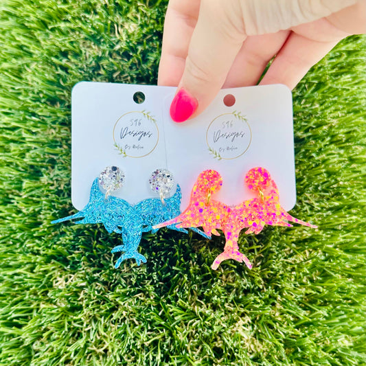 Big Blue Statement Earrings