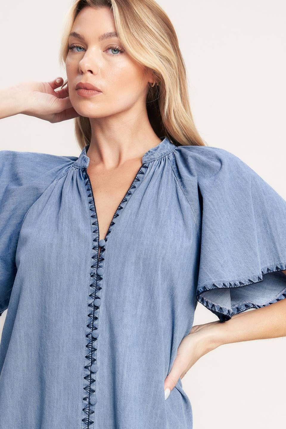 Coastal Breeze Flutter Top
