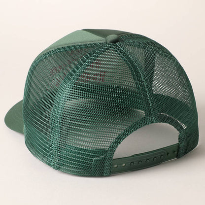 Let the Fun Begin Texts Embroidery Trucker Hat