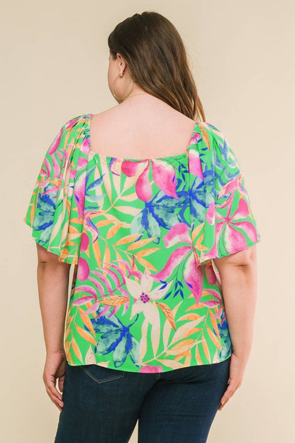 A printed woven top - ITP12487