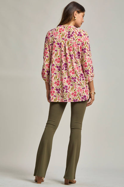 3/4 Sleeve Lizzy Top