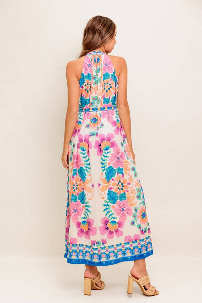 A printed woven maxi dress - ID22336