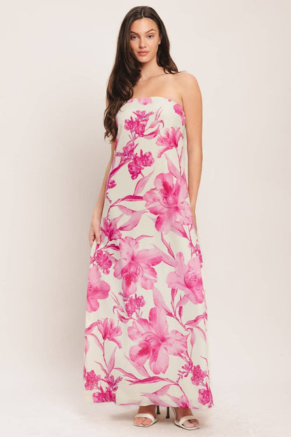 Island in Bloom Ankle Dress