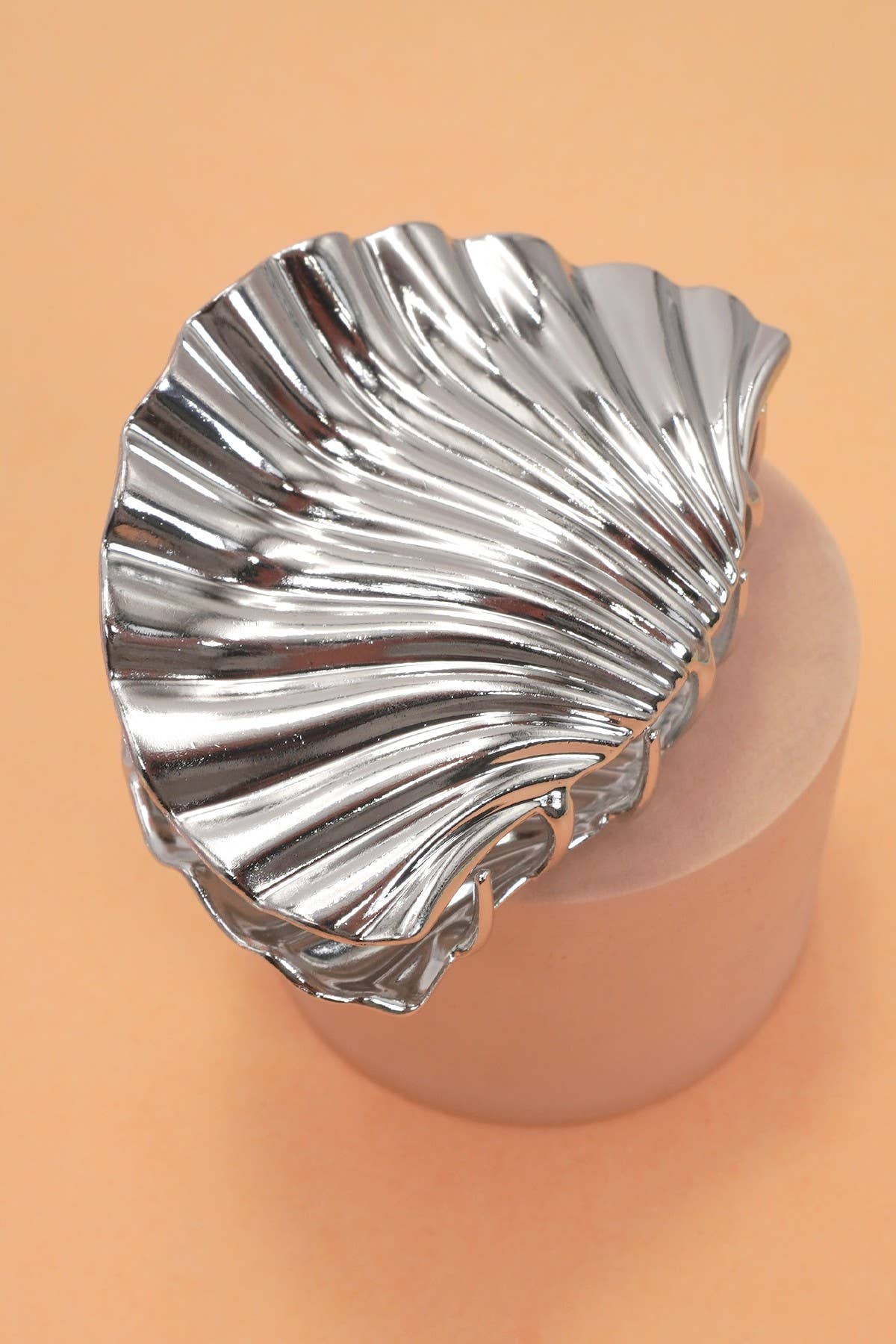 SEASHELL  GOLD SILVER ALLOY HAIR CLAW HAIR CLIP | 40H934
