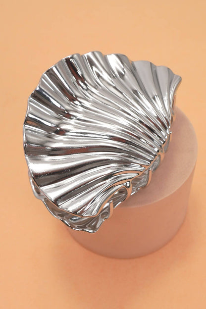 SEASHELL  GOLD SILVER ALLOY HAIR CLAW HAIR CLIP | 40H934