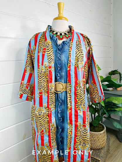 The Beachside Bloom Kimono Robe