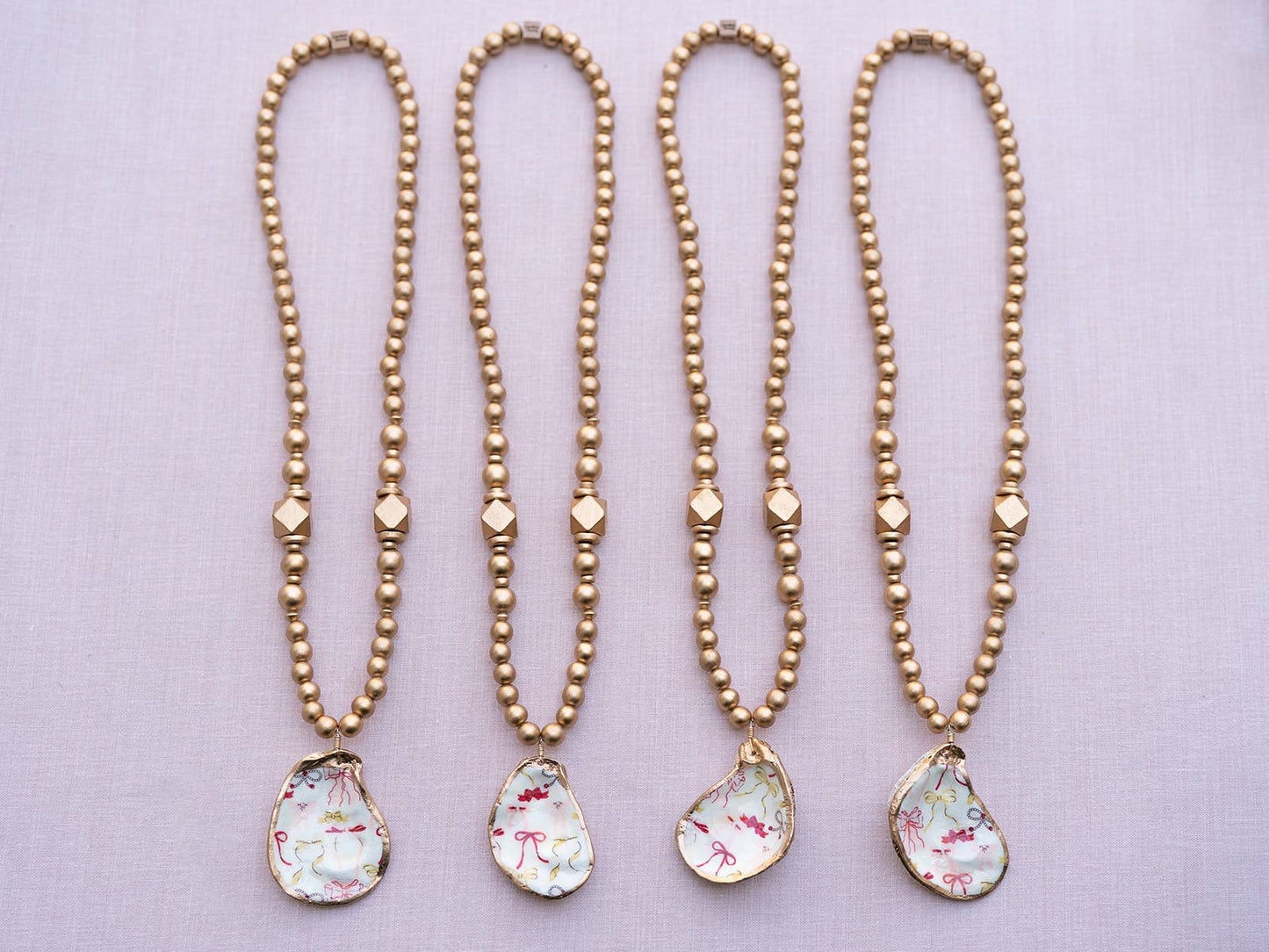 Colorful Trendy Handmade Real Oyster Shell Necklace