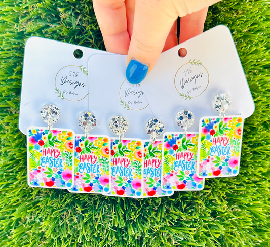 Happy Easter Statement Earrings