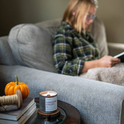 Spruce It up Rustic Vintage Farmhouse Wood Wick Candle - Christmas