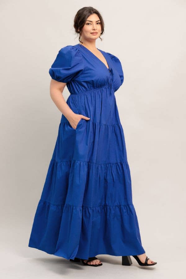 Blue Magnolia Maxi - Curvy