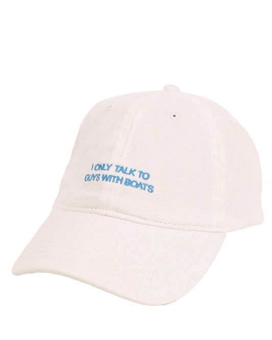 Guys With Boats Baseball Hat   White/Palace Blue   One Size