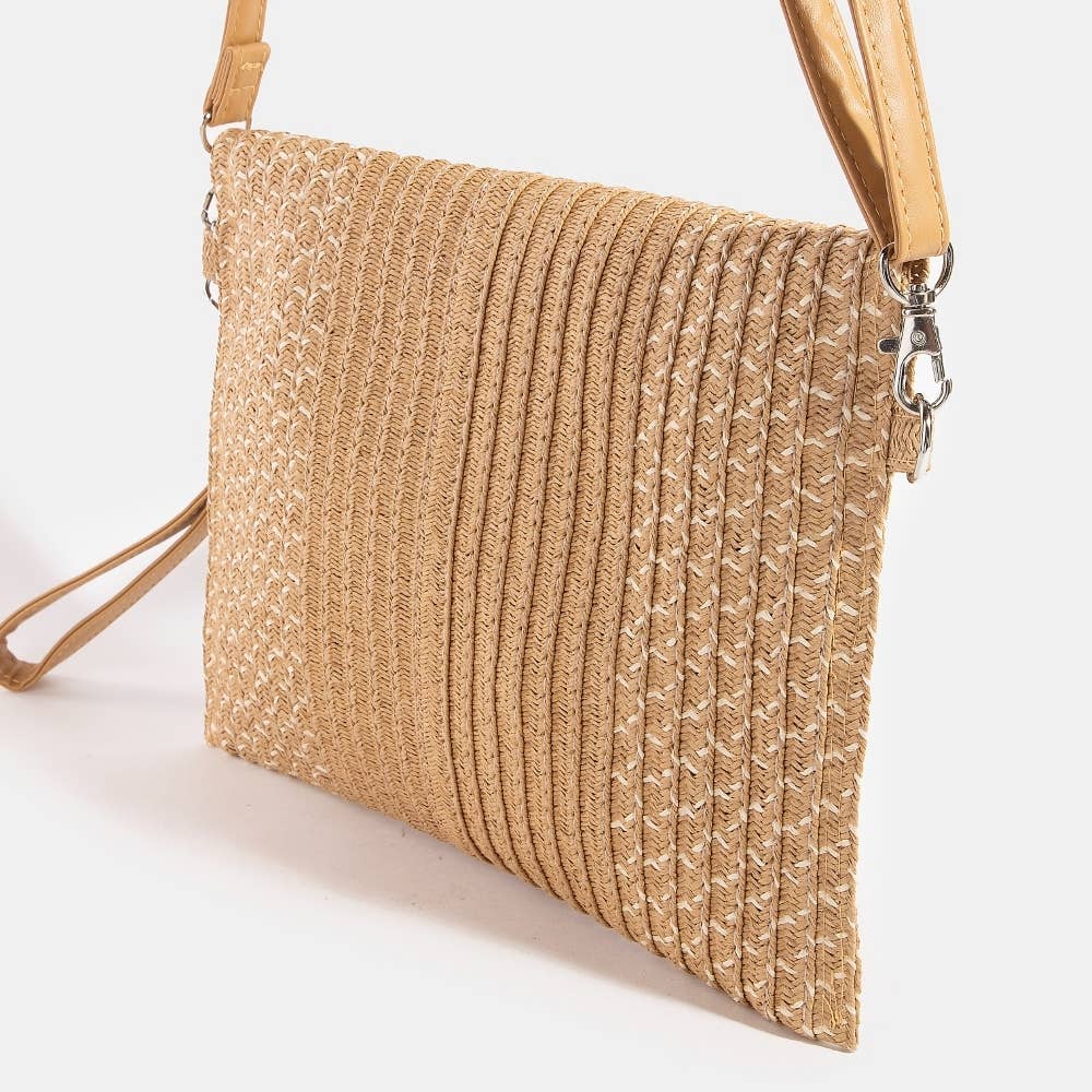 Tight Woven Envelope Clutch Bag