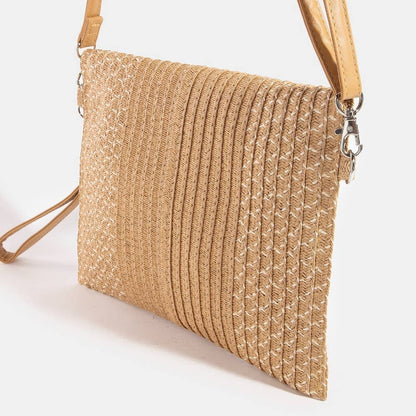 Tight Woven Envelope Clutch Bag