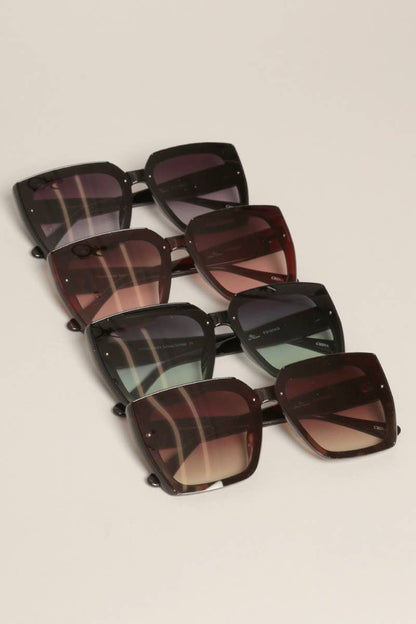 Tinted Lenses Square Sunglasses for Women