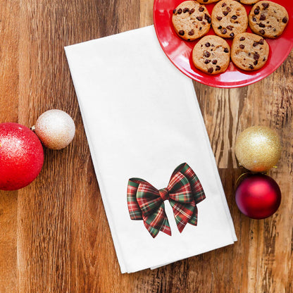 Tartan Bow Hand Towel