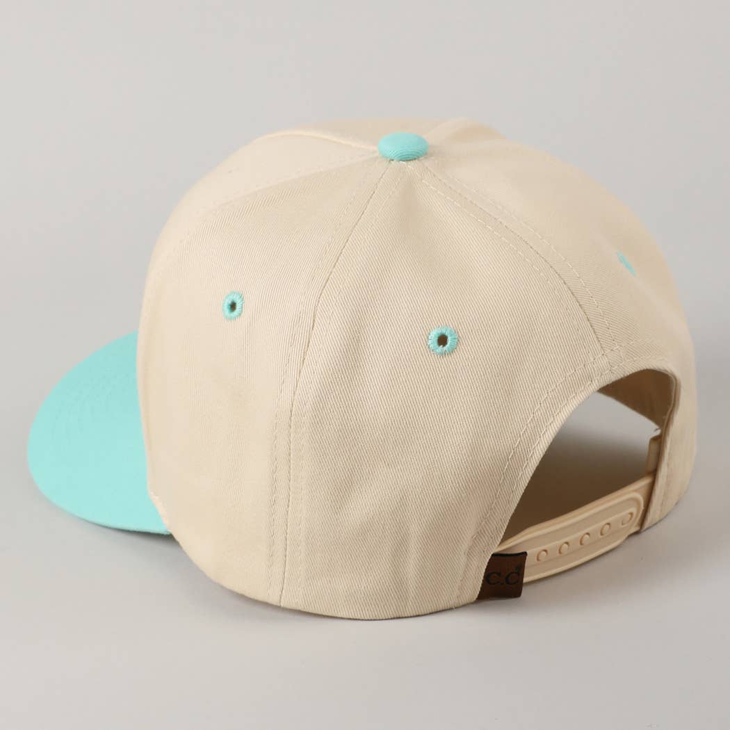 Put it on my dog's tab Two Tone Trucker Hat: MINT / ONE SIZE