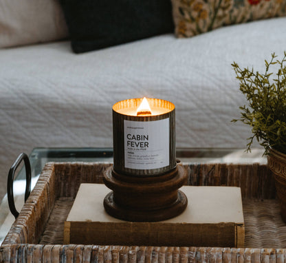 Spruce It up Rustic Vintage Farmhouse Wood Wick Candle - Christmas