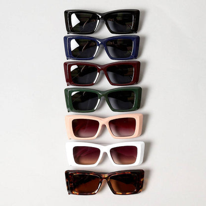 Women's Bold Rectangular Frame Sunglasses