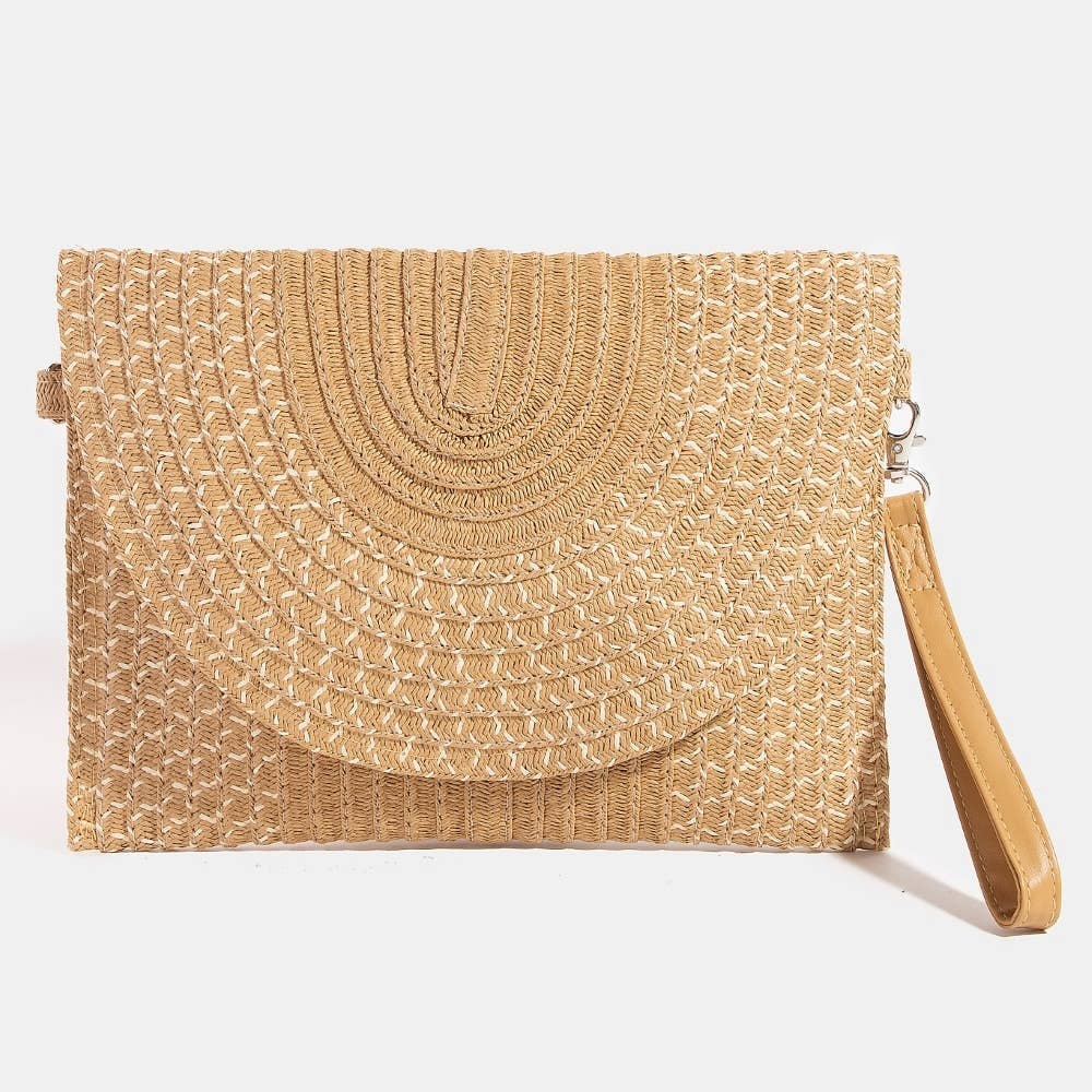 Tight Woven Envelope Clutch Bag