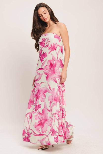 Island in Bloom Ankle Dress
