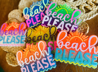 Beach Please Car Freshie