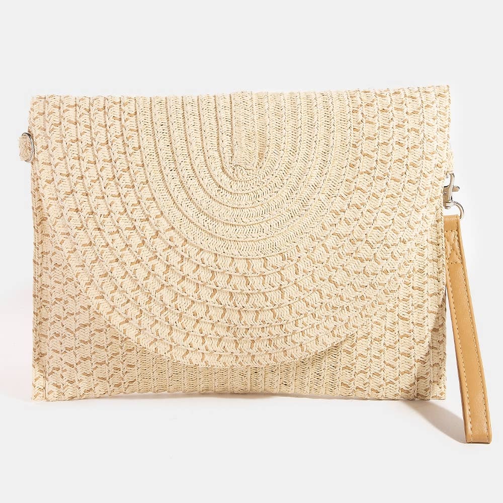 Tight Woven Envelope Clutch Bag