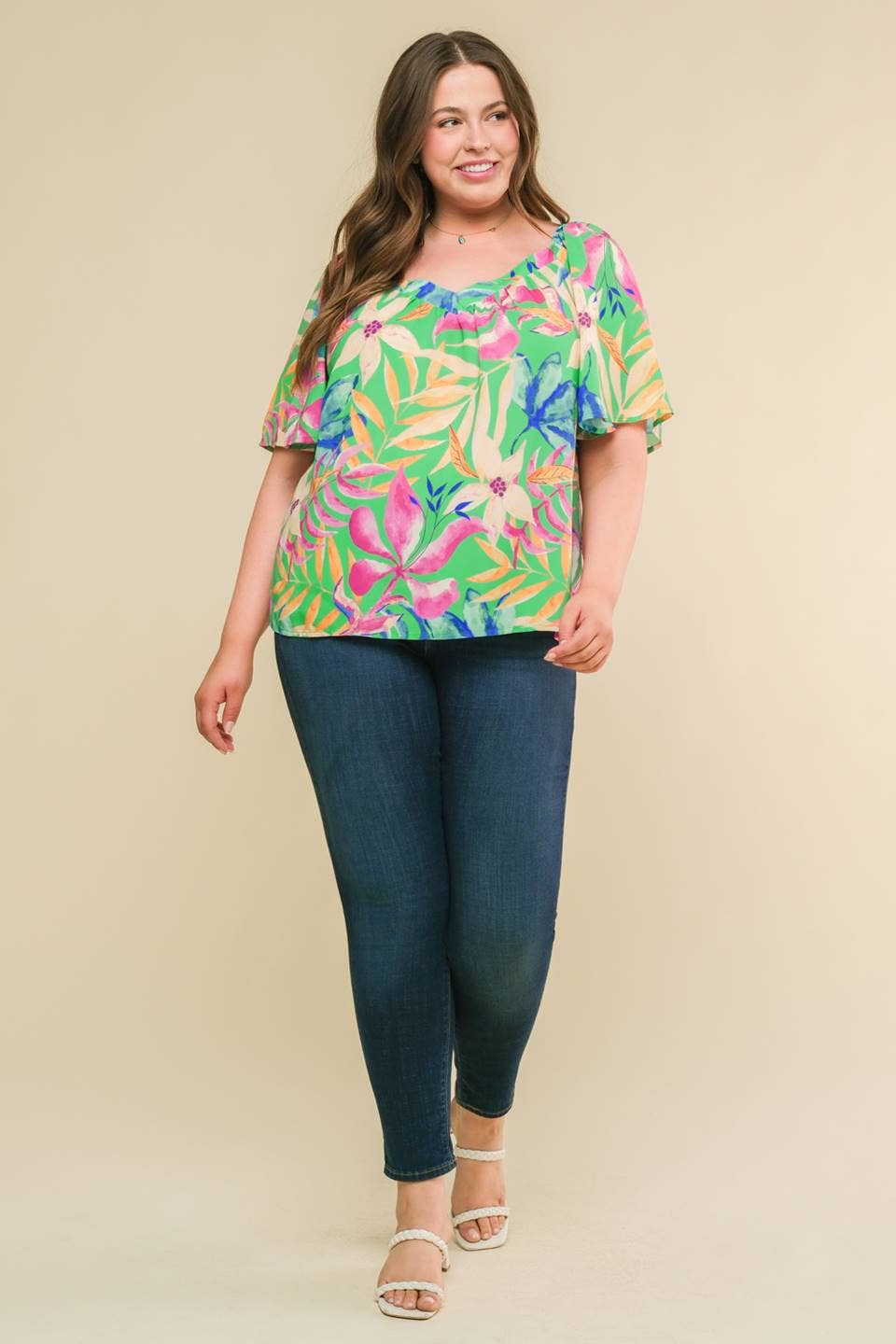 A printed woven top - ITP12487
