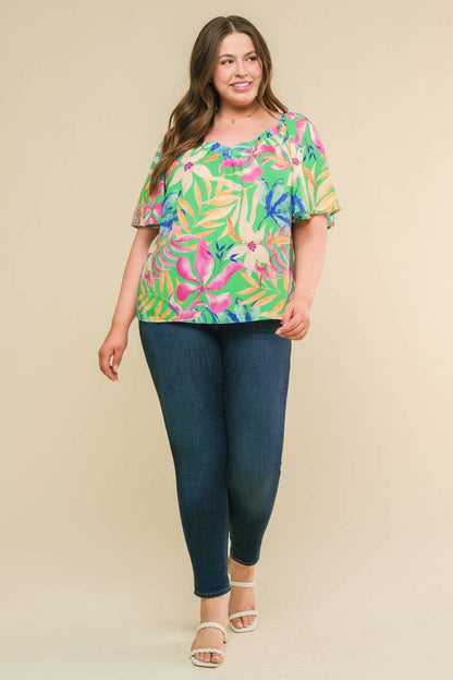 A printed woven top - ITP12487