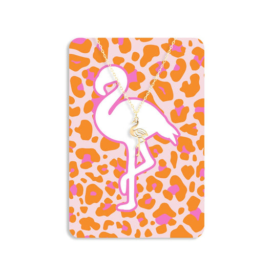 Smitten Kitten Flamingo Keepsake Card