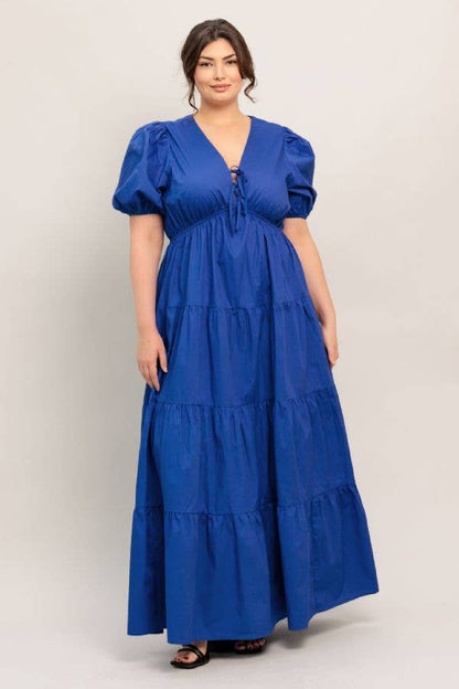 Blue Magnolia Maxi - Curvy